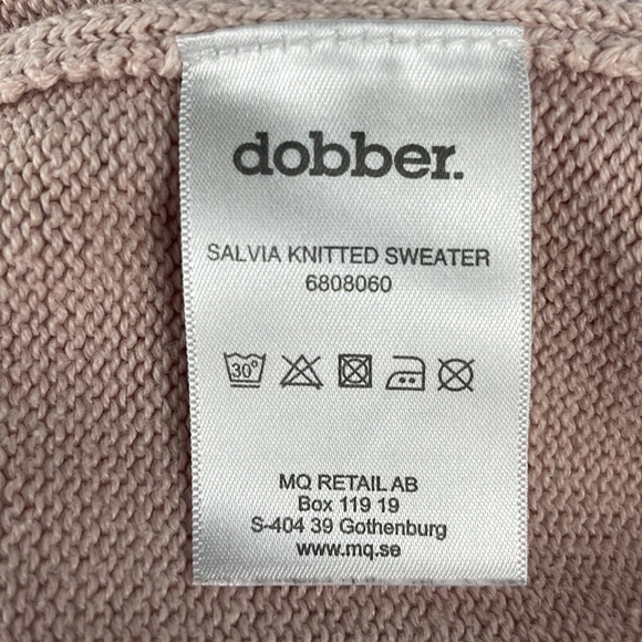Dobber since 1974 light soft pink blush knot sweater women’s size Medium cozy - Picture 6 of 12